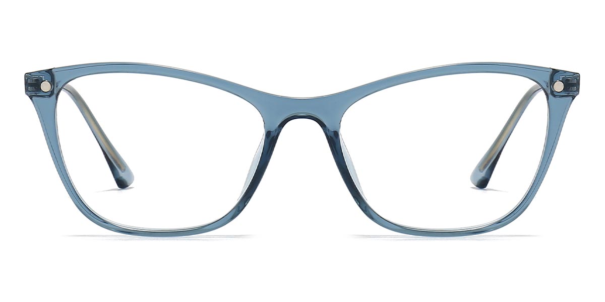 Blue Lana - Square Clip-On Sunglasses