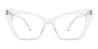 Clear Tessa - Cat Eye Clip-On Sunglasses
