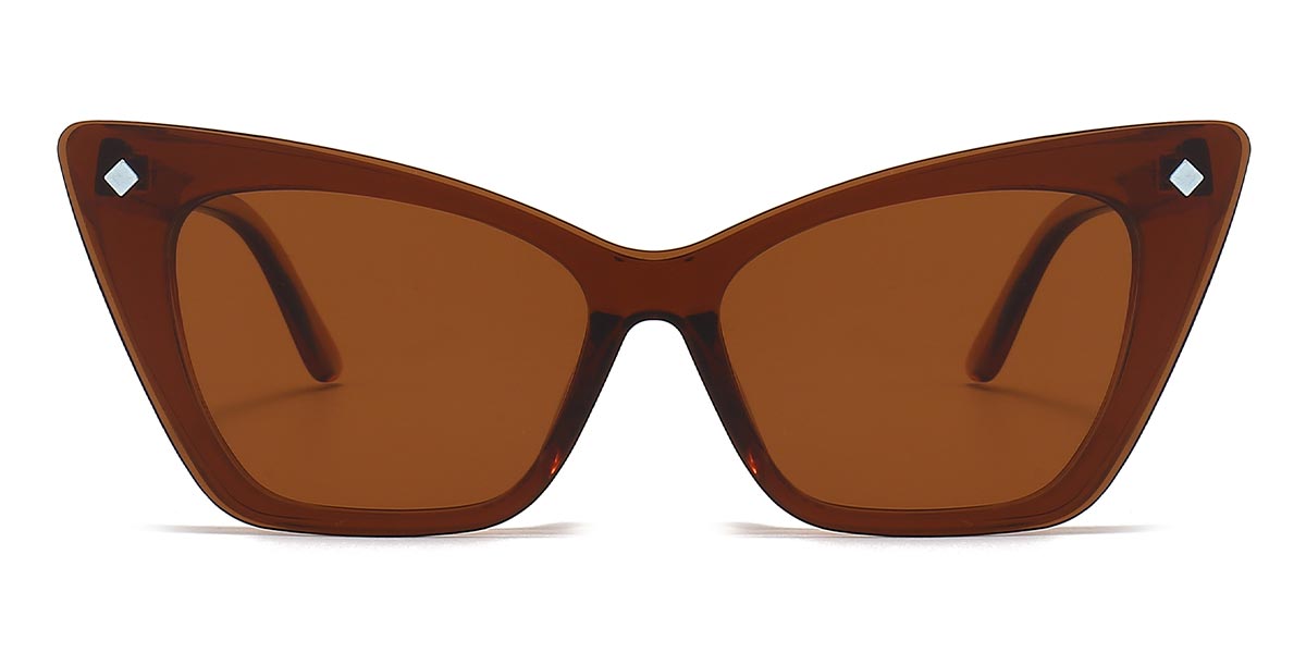 Tawny Tessa - Cat eye Clip-On Sunglasses