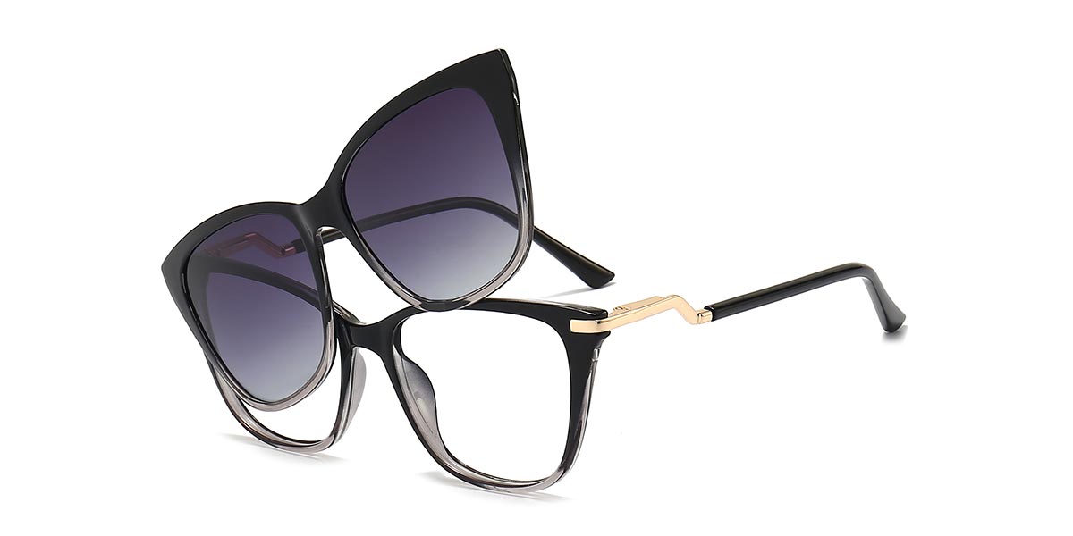 Farbverlauf schwarz Ronan Brille - Square Glasses