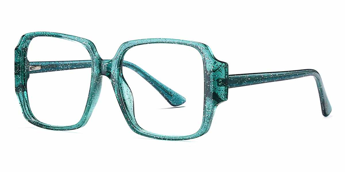 Green - Square Glasses - Hannah