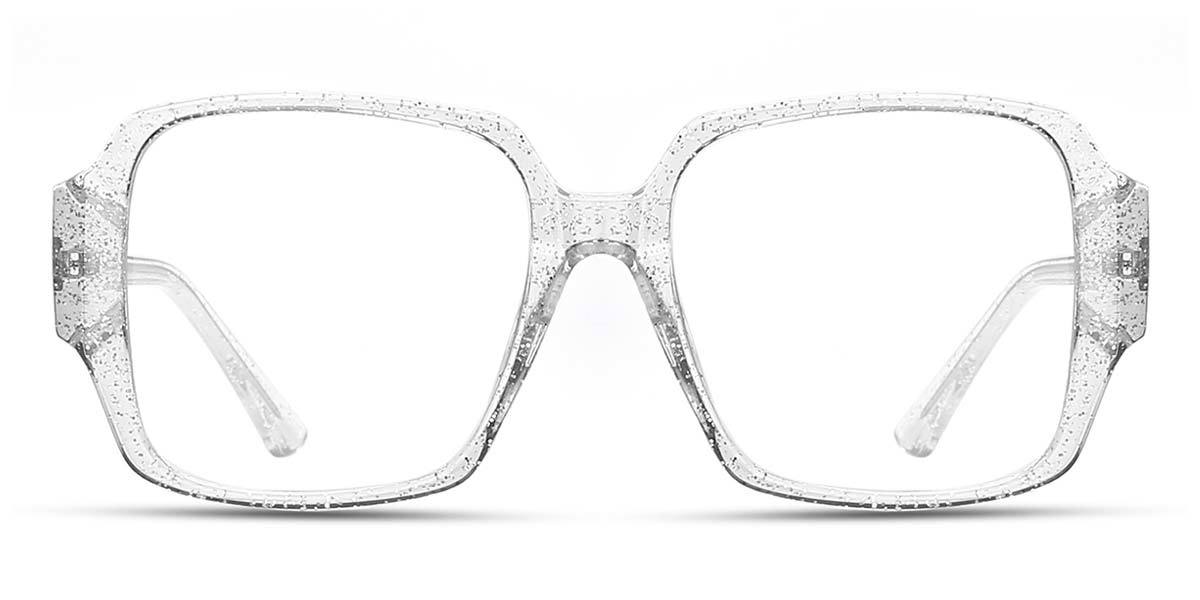 Shiny Clear Hannah - Square Glasses