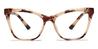 Tortoiseshell Ember - Cat Eye Glasses