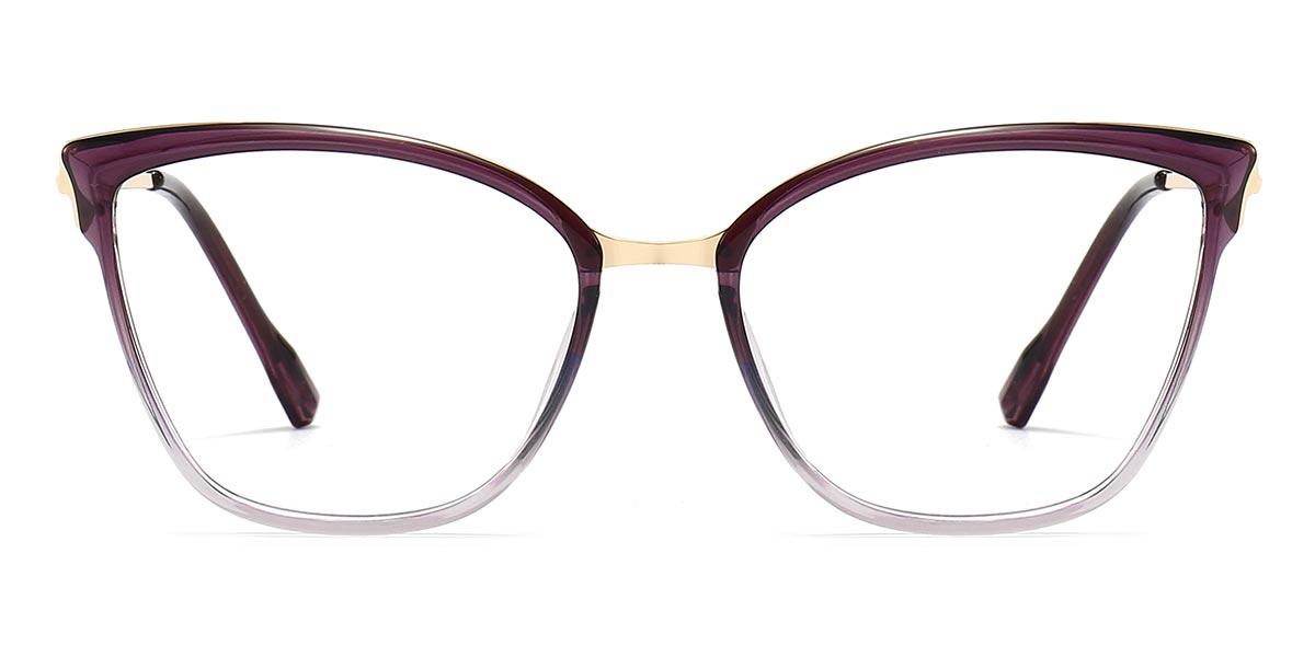 Gradient Purple Avery - Cat Eye Glasses