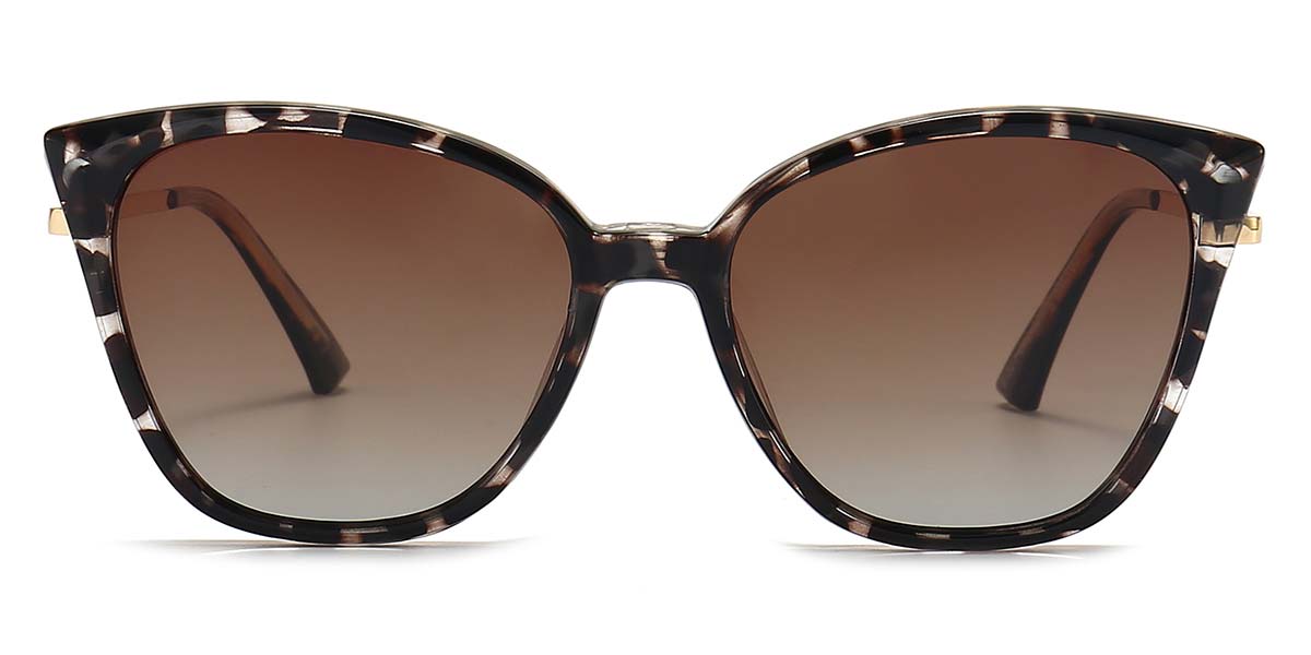 Tortoiseshell Kyrie - Cat eye Clip-On Sunglasses