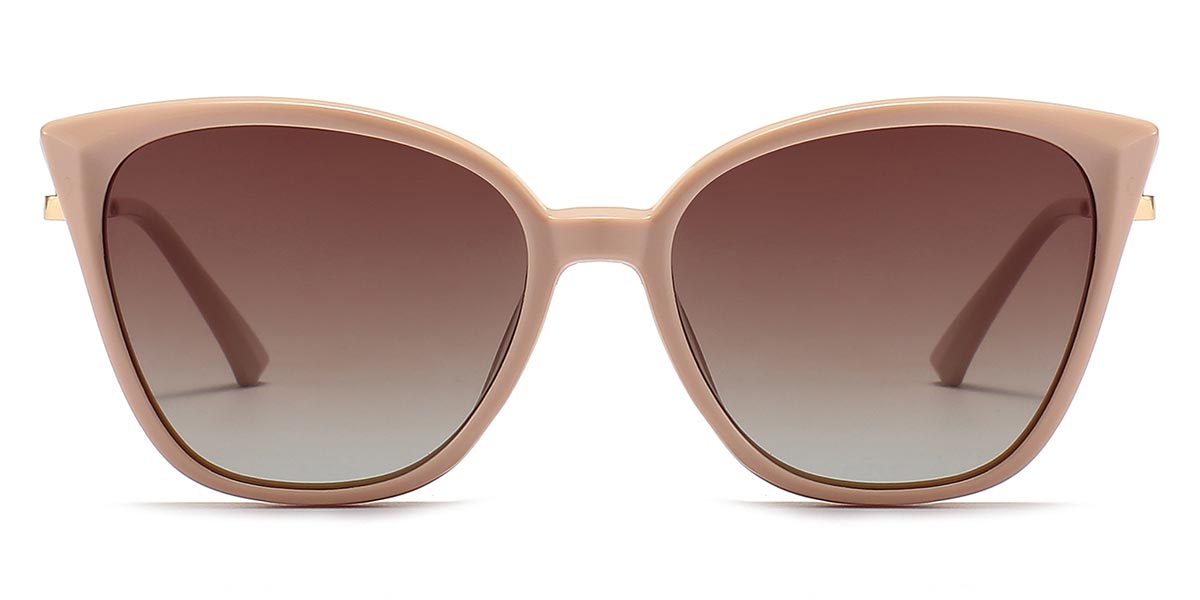 Nude Pink Kyrie - Cat eye Clip-On Sunglasses