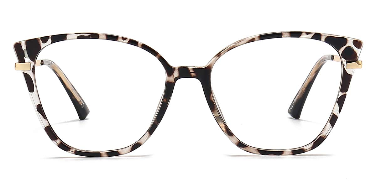 Tortoiseshell Kyrie Glasses - Cat Eye Clip-On Sunglasses