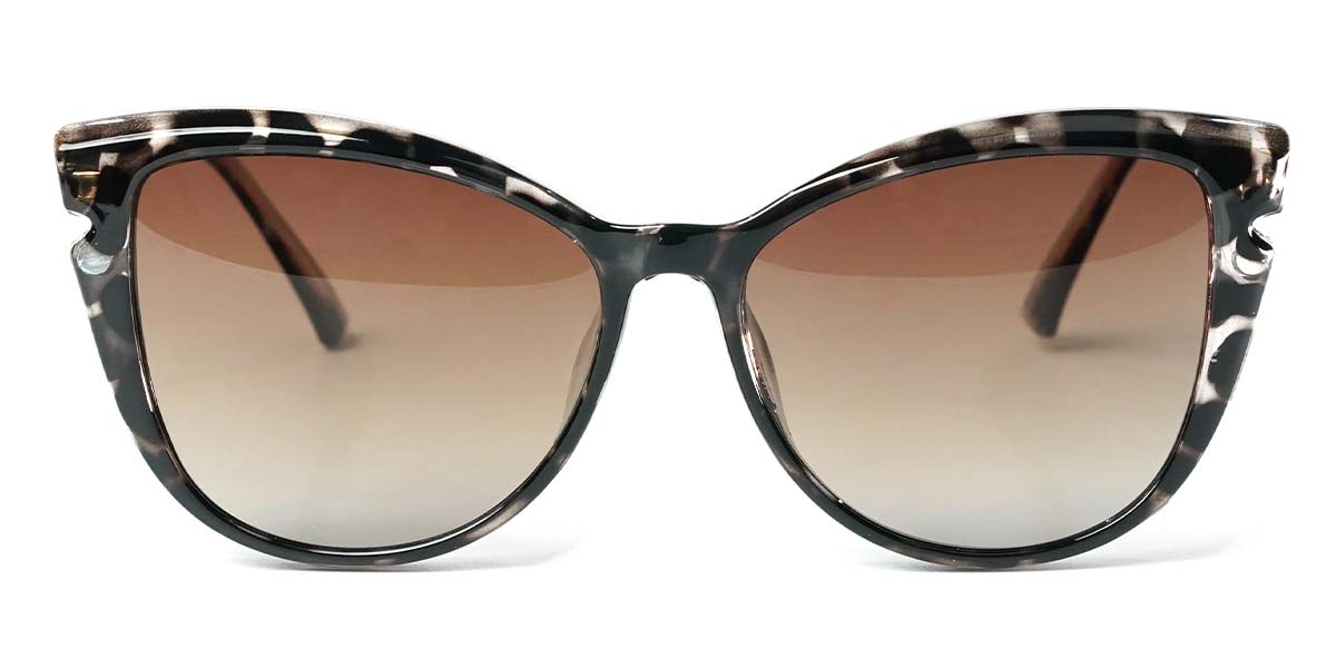Tortoiseshell - Cat eye Clip-On Sunglasses - Joseph