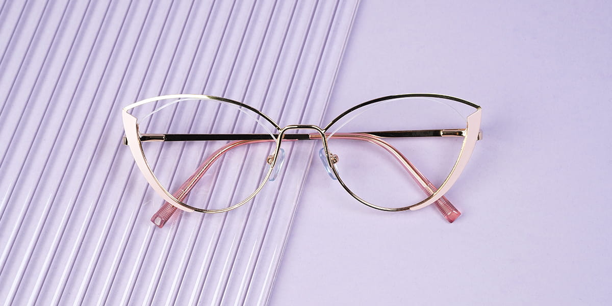 Pink - Cat eye Glasses - Aitana