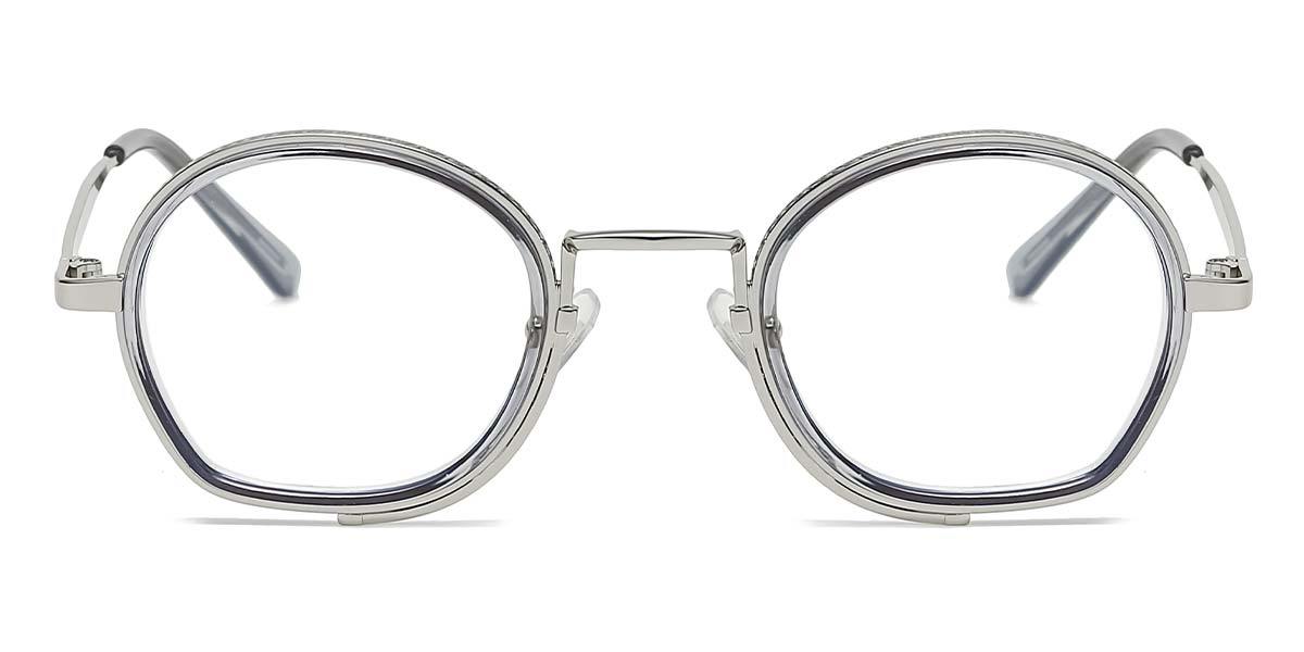 Silver Grey Alaya - Oval Glasses