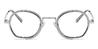 Silver Grey Alaya - Oval Glasses