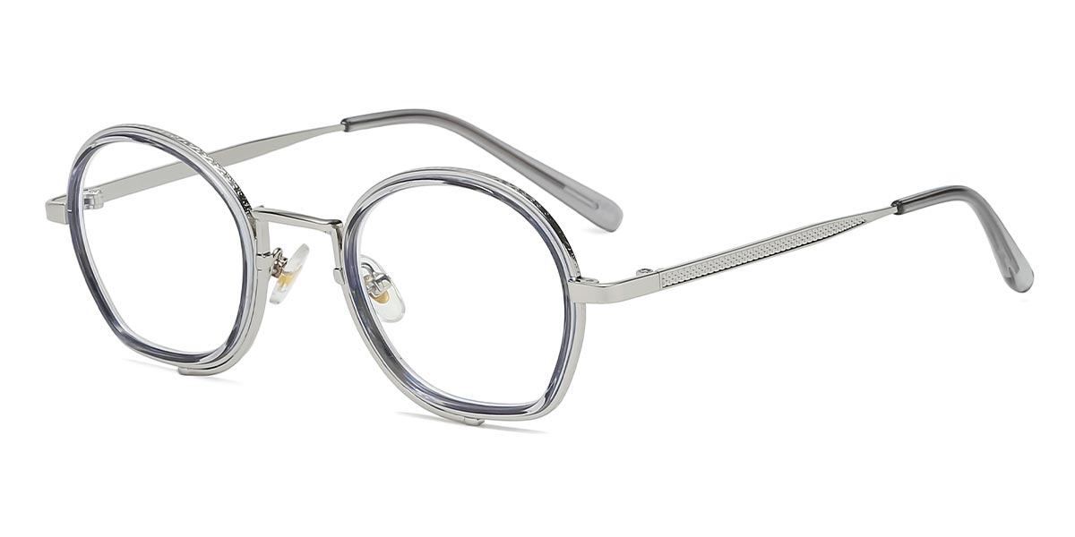 Grey - Oval Glasses - Alaya