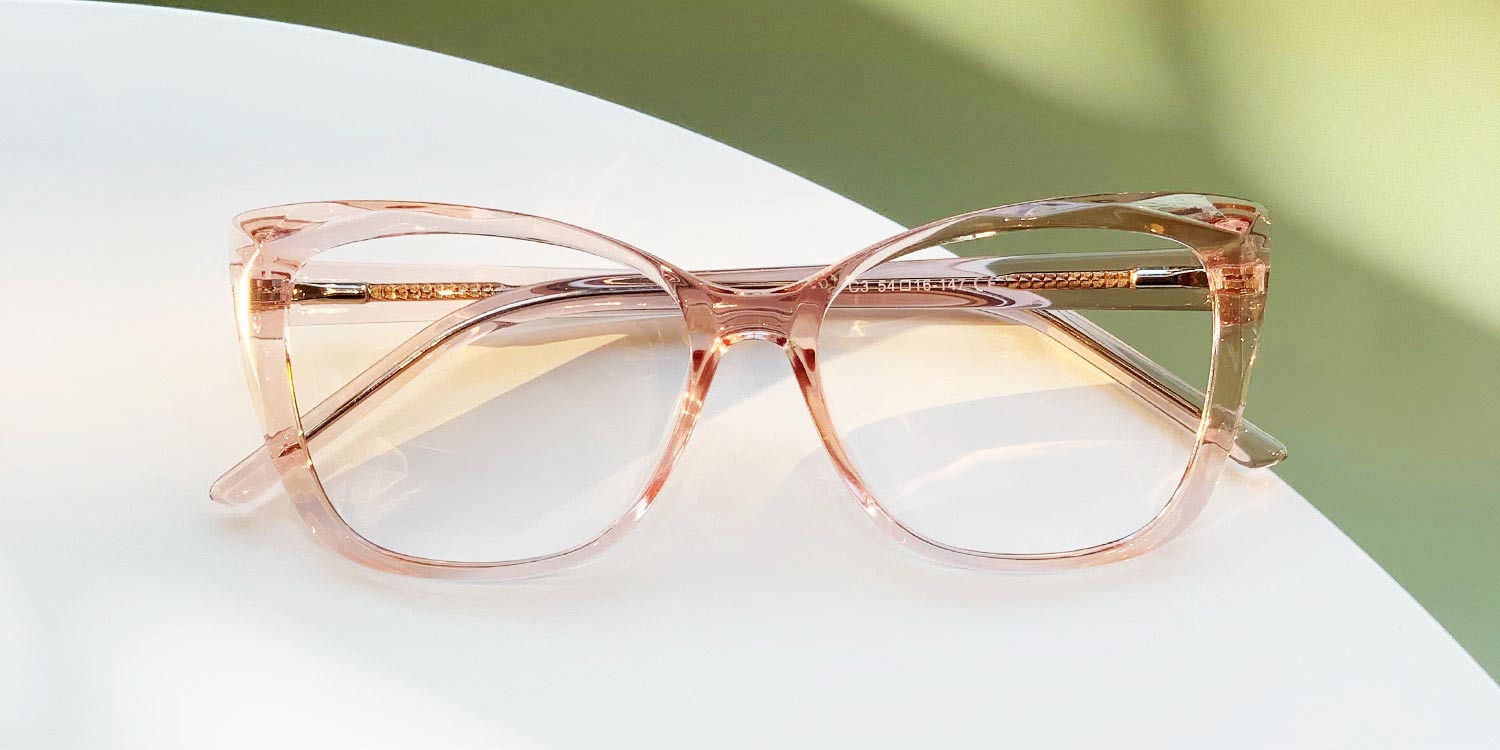 Pink - Cat eye Glasses - Persia