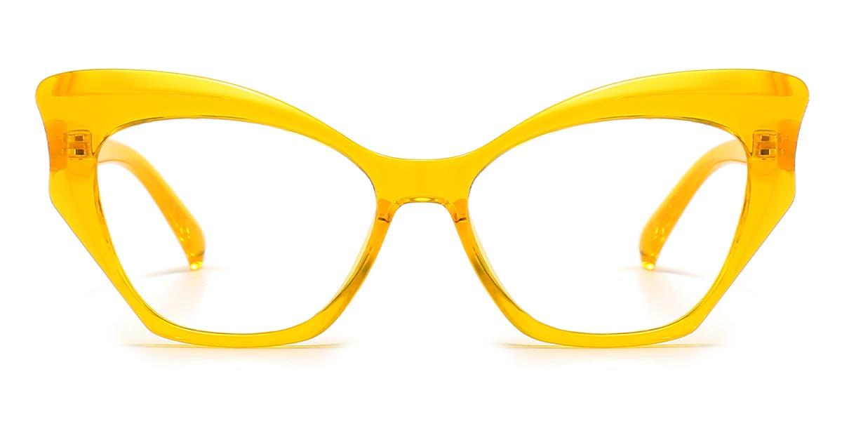 Yellow Abigail - Cat Eye Glasses