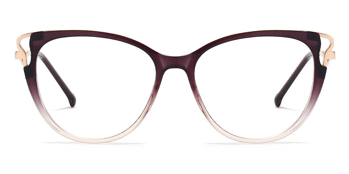 Gradient Purple - Cat eye Glasses - Odette