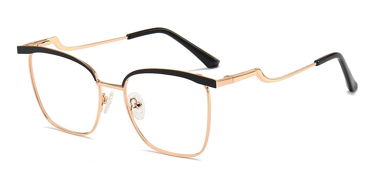 Black Gold Jaylen - Square Glasses
