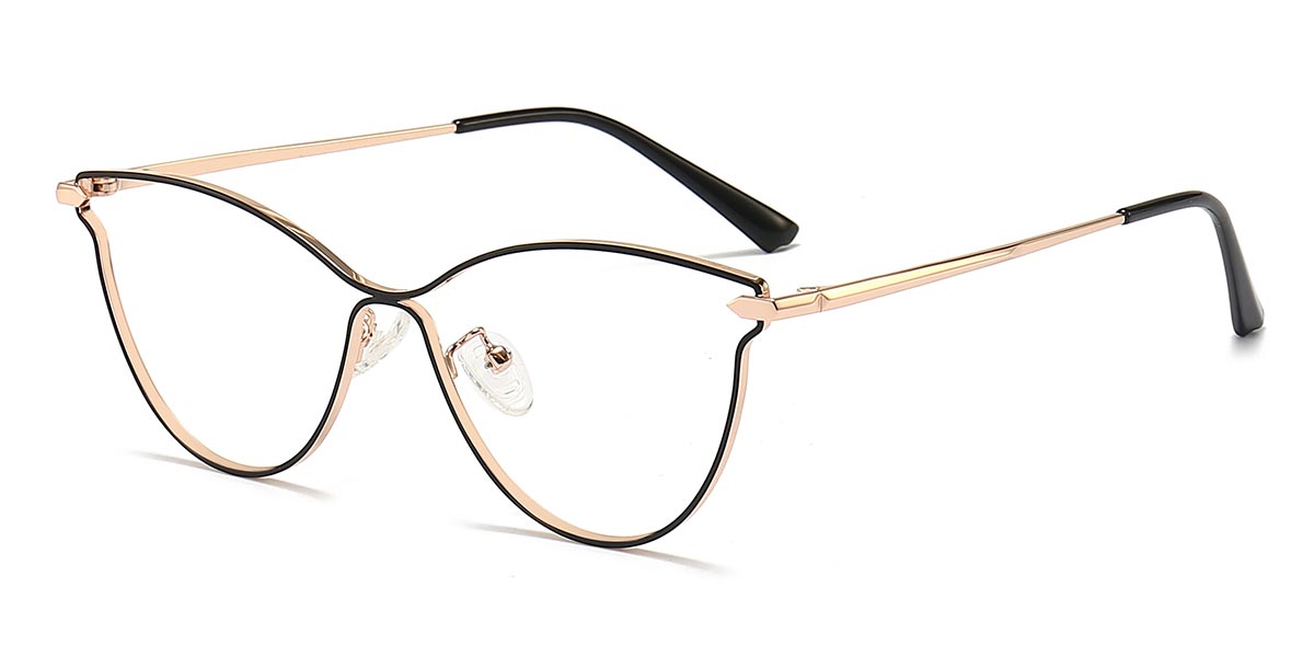 Black - Cat eye Glasses - Hana