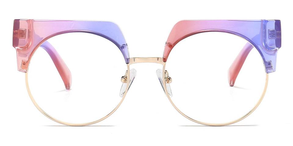 Pink Purple Lexi - Round Glasses