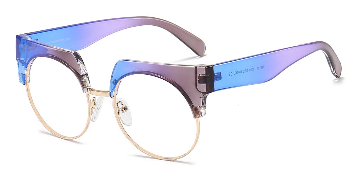 Blue Purple - Round Glasses - Lexi