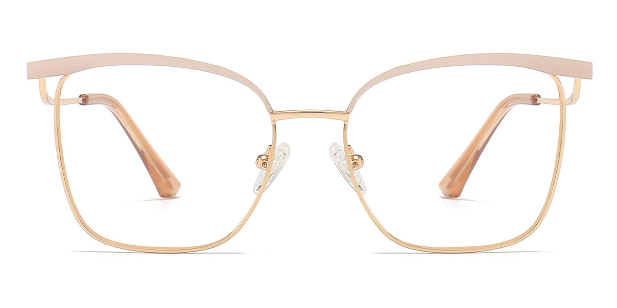 Nude Pink - Square Glasses - Jaylen