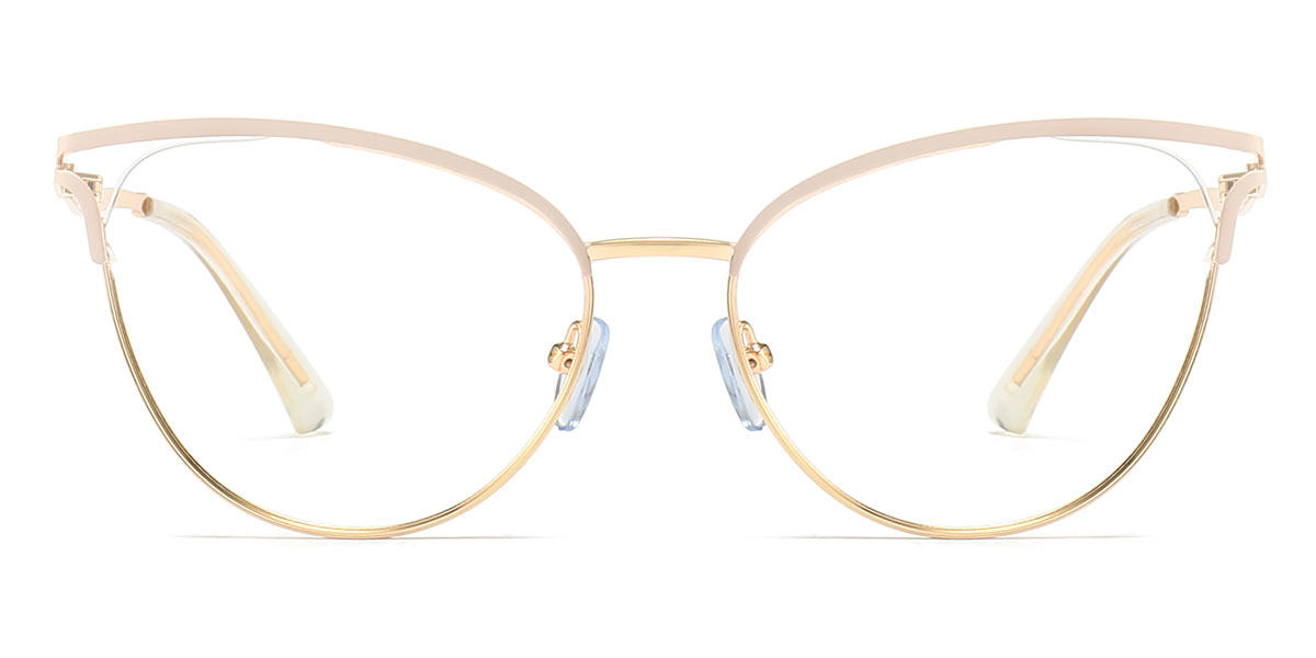 Gold Khaki Emmy - Cat Eye Glasses
