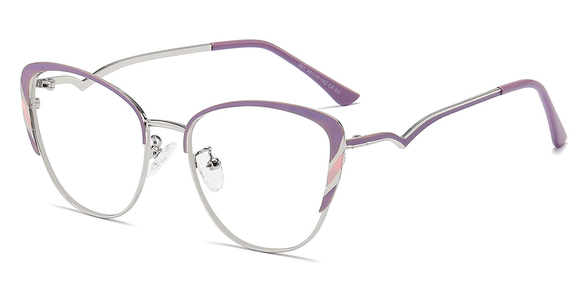 Purple - Cat eye Glasses - Kate