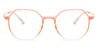 Pink Clear Amy - Oval Glasses