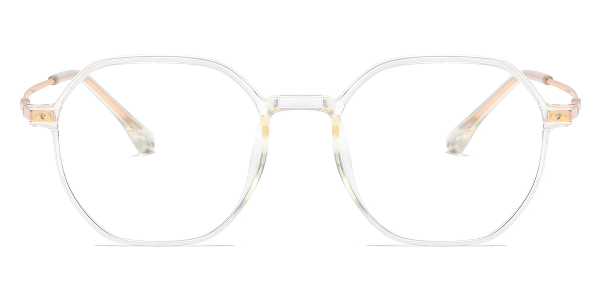 Clear - Oval Glasses - Amy