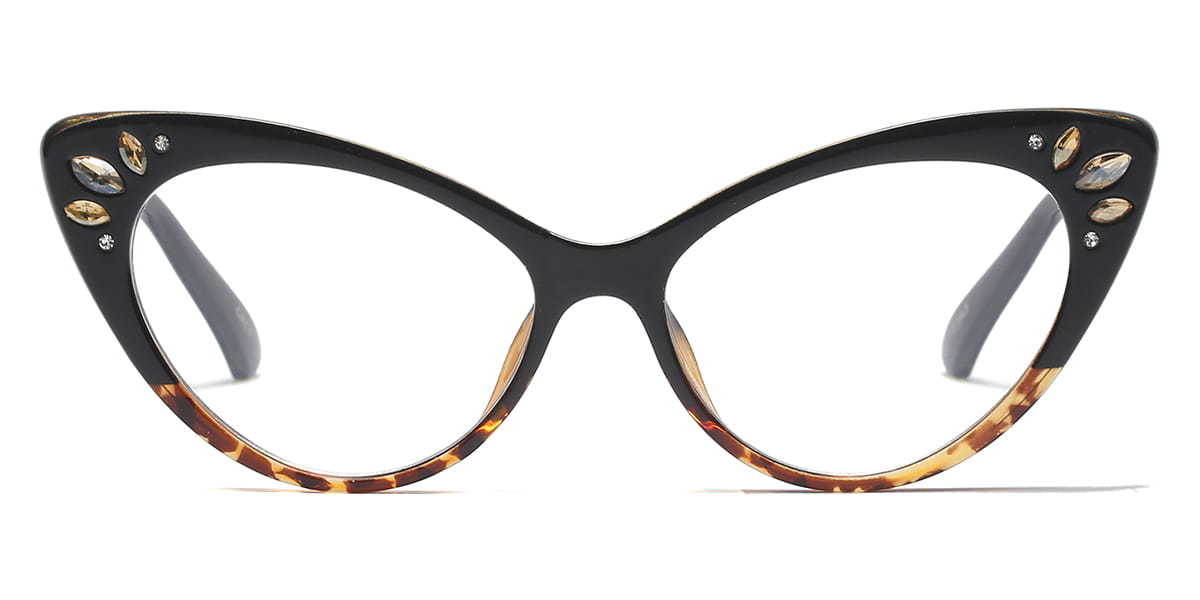 Black Tortoiseshell Nicole - Cat Eye Glasses