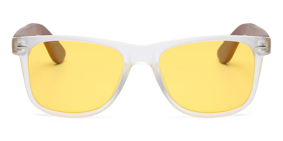Transparent Yellow Isabella - Rectangle Sunglasses