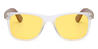 Clear Yellow Isabella - Rectangle Sunglasses