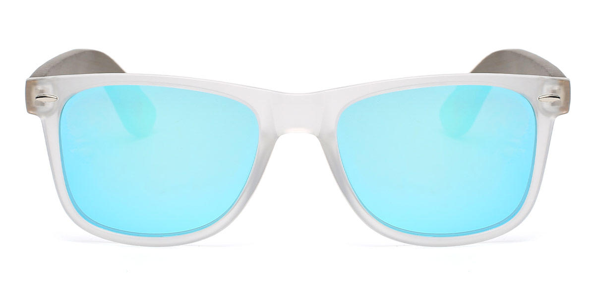 Clear Blue Isabella - Rectangle Sunglasses
