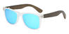 Clear Blue Isabella - Rectangle Sunglasses