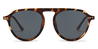 Tortoiseshell Grey Mateo - Round Sunglasses