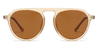 Champagne Brown Mateo - Round Sunglasses