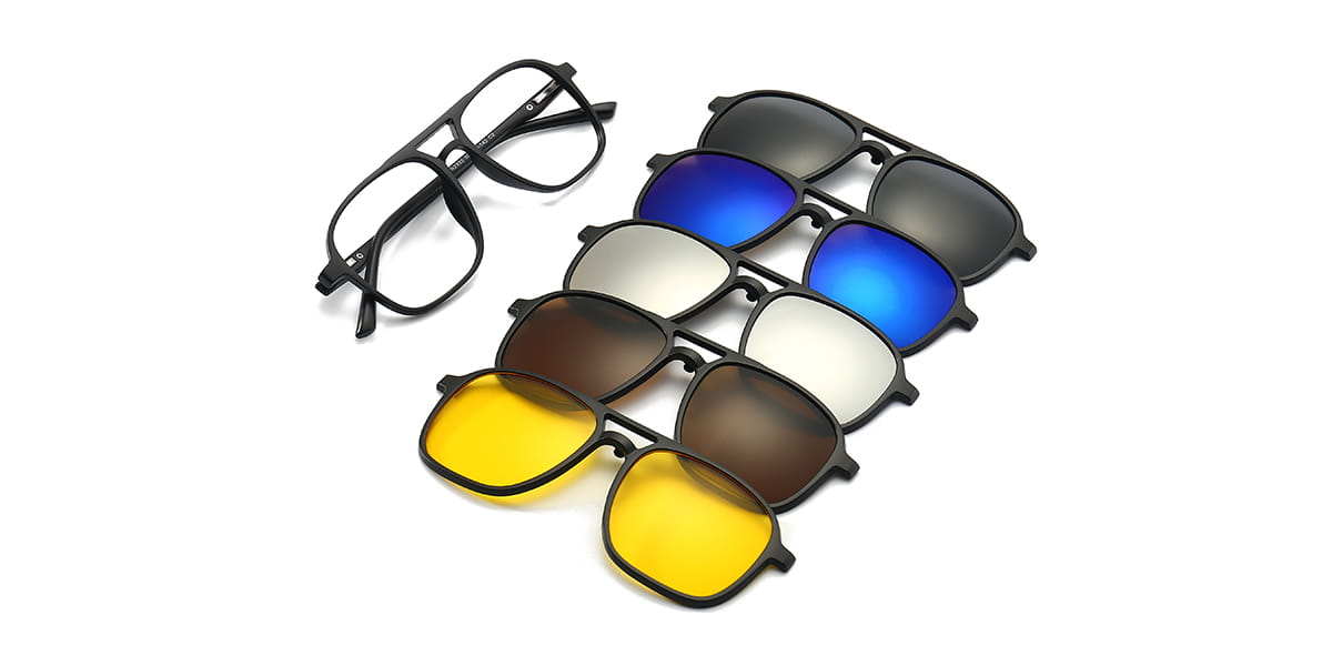 Colour Ella - Aviator Clip-On Sunglasses