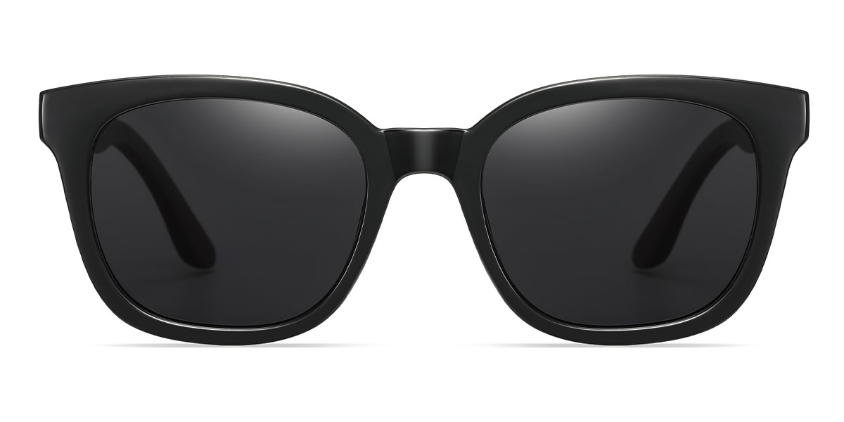 Black Grey Lucas - Square Sunglasses