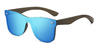 Blue Mirror Amelia - Square Sunglasses