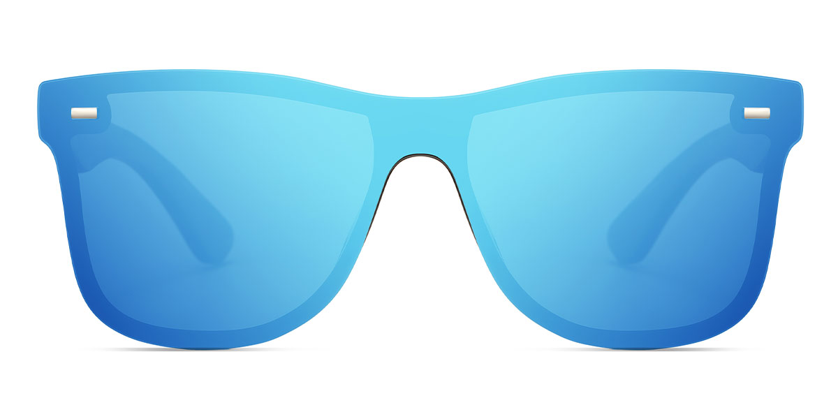 Blue - Square Sunglasses - Amelia