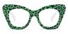 Green Tortoiseshell Sasha - Cat Eye Glasses