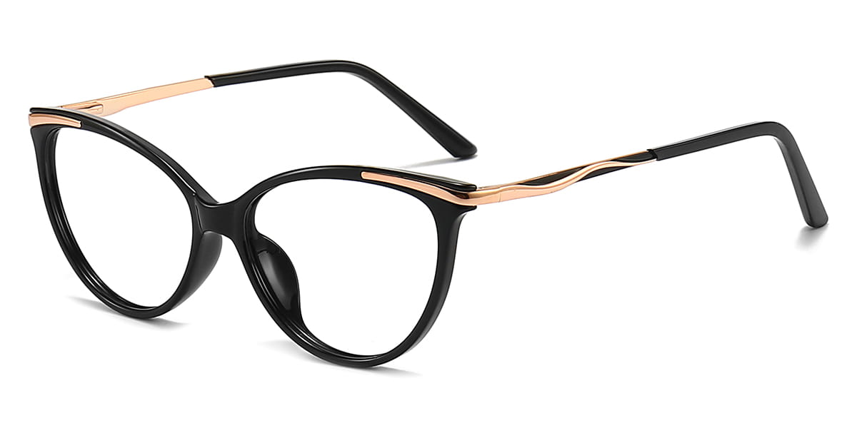 Black - Cat eye Glasses - Siena
