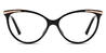 Black Siena - Cat Eye Glasses
