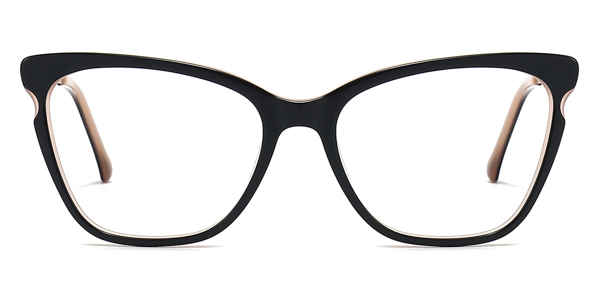 Black - Cat eye Glasses - Halo