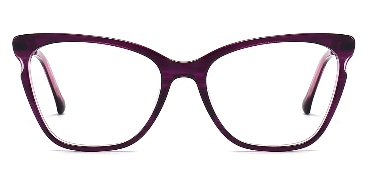 Purple - Cat eye Glasses - Halo
