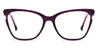 Purple Halo - Cat Eye Glasses