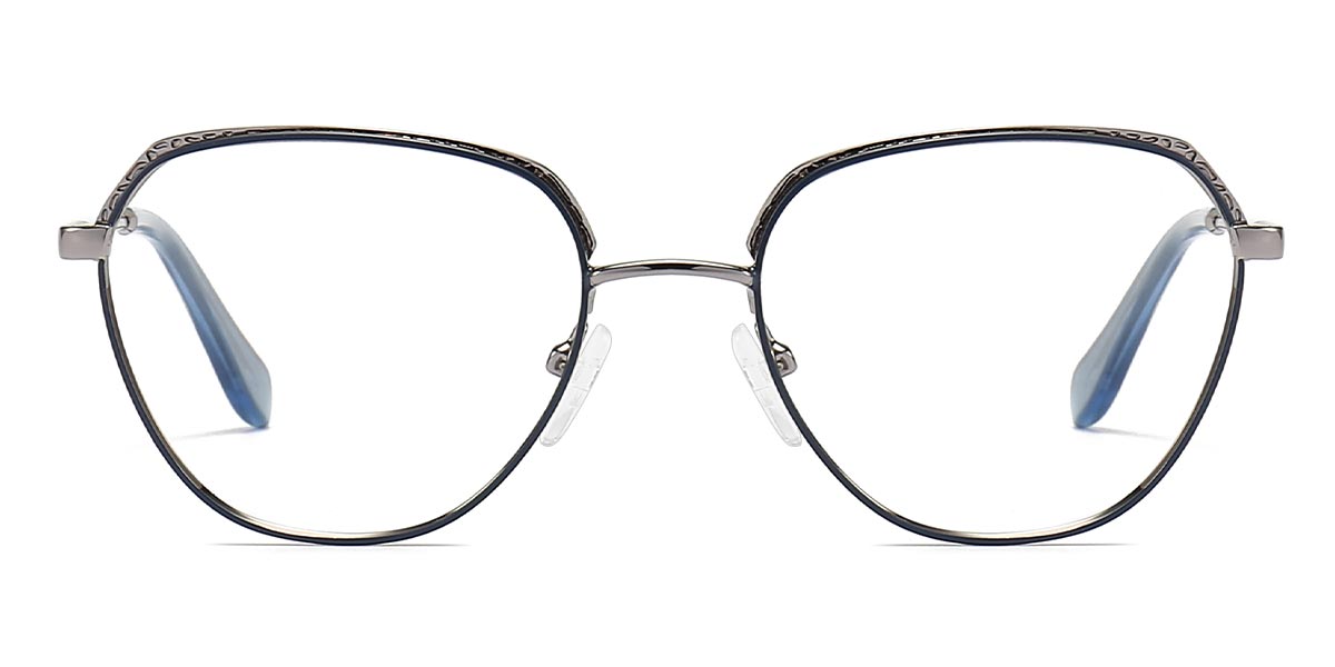 Blue - Oval Glasses - Kori