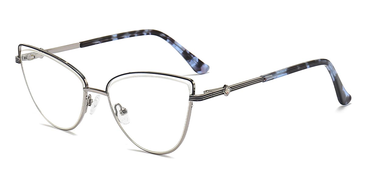 Blue - Cat eye Glasses - Kyro