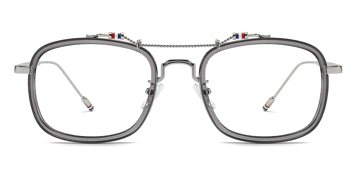 Grey - Oval Glasses - Desmond