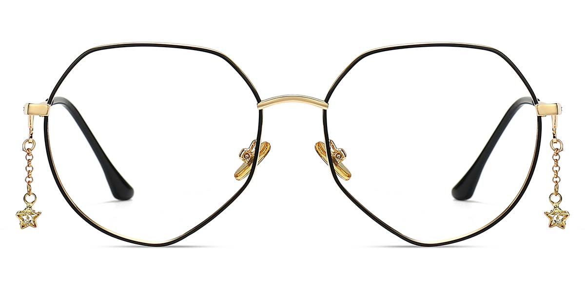 Black Gold - Round Glasses - Jasmine