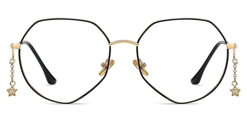 Black Gold Jasmine - Round Glasses
